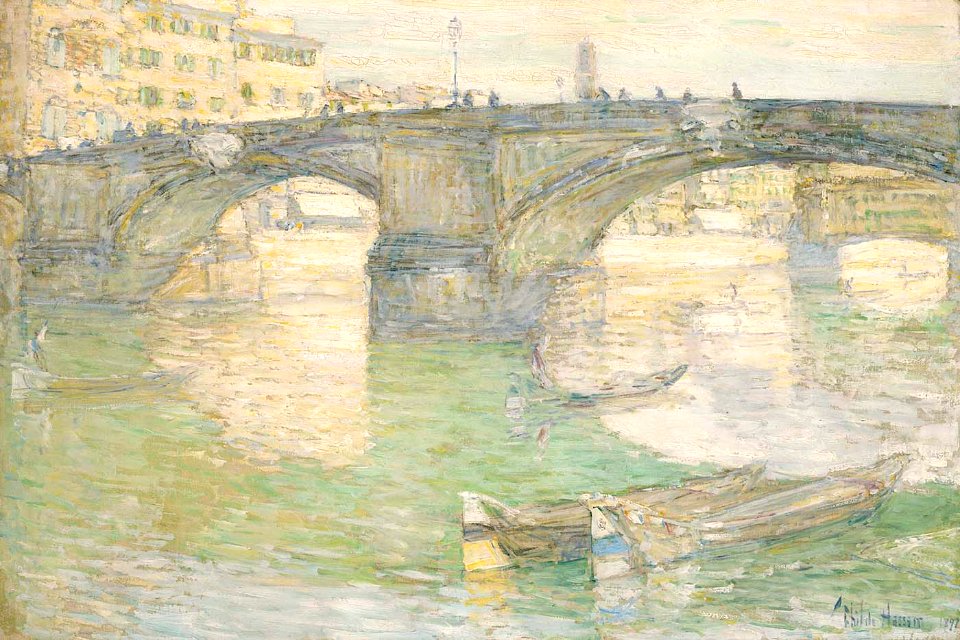 Childe Hassam - Ponte Santa Trinità - 1929.6.61 - Smithsonian American Art Museum
