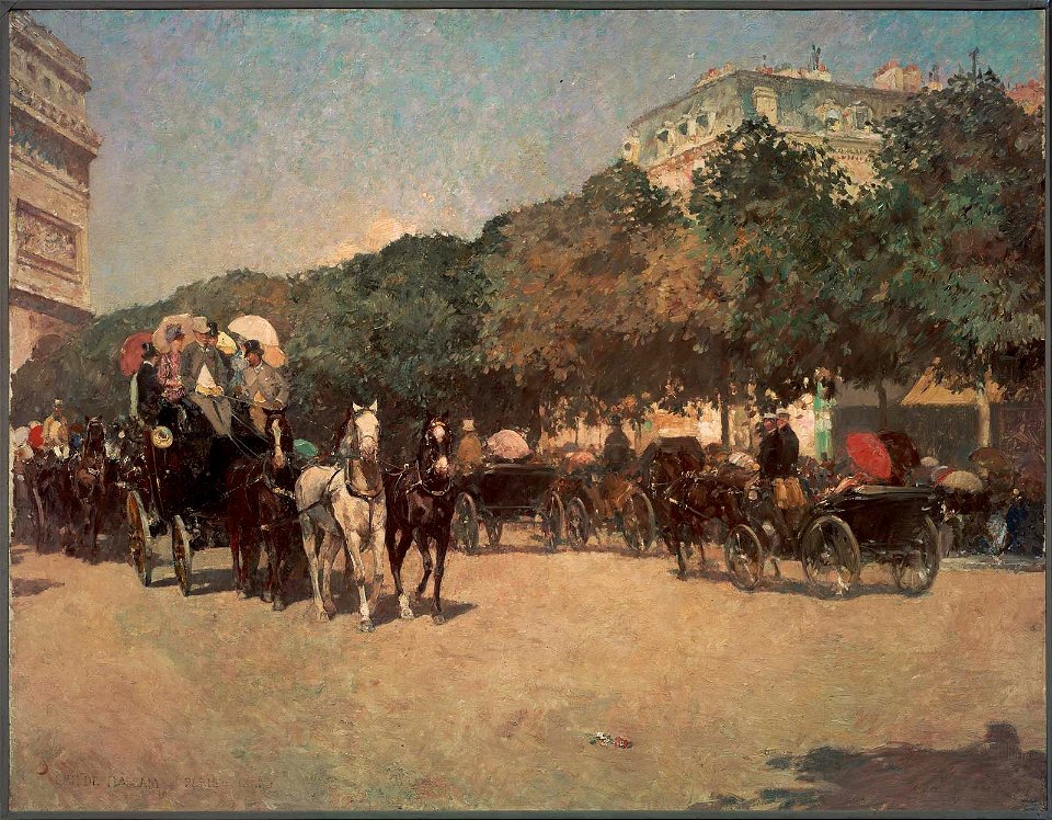 Childe Hassam - Grand Prix Day - 64.983 - Museum of Fine Arts