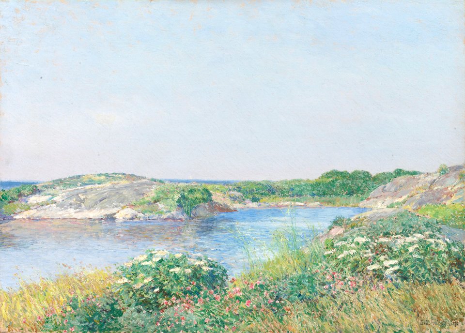 Childe Hassam - The Little Pond, Appledore - 1986.421 - Art Institute of Chicago