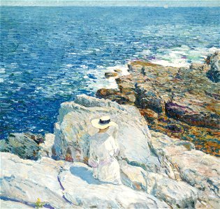 Childe Hassam - The South Ledges, Appledore - Google Art Project (576052). Free illustration for personal and commercial use.