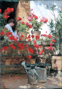 Childe Hassam, Geraniums