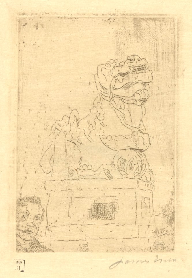 Chimaera, print by James Ensor, 1888, Prints Department, Royal Library of Belgium, S. IV 29319