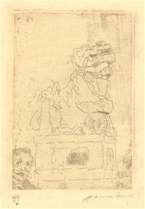 Chimaera, print by James Ensor, 1888, Prints Department, Royal Library of Belgium, S. IV 29319