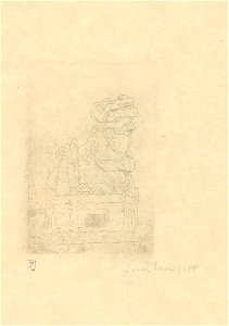Chimaera, print by James Ensor, 1888, Prints Department, Royal Library of Belgium, S. III 68827