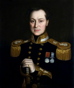 Chinese School - Portrait of a Naval Officer (possibly Captain Joseph Nias) - ZBA4540 - Royal Museums Greenwich