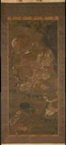Chinese, Yuan dynasty (1279–1368) - Arhat Taming the Dragon - Google Art Project. Free illustration for personal and commercial use.