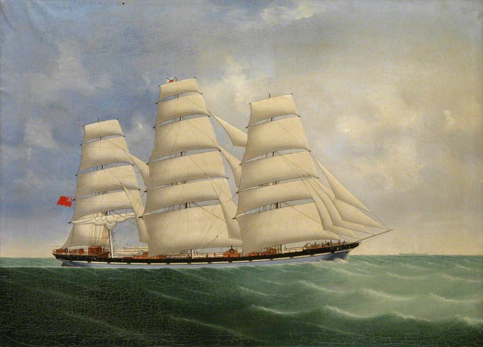 Chinese School - The Coolie Ship 'Volga II' - BHC2331 - Royal Museums Greenwich