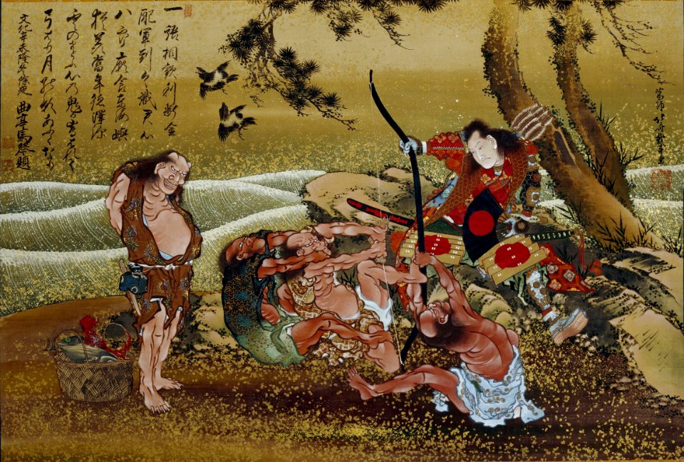 Chinzei Hachirō Tametomo by Hokusai