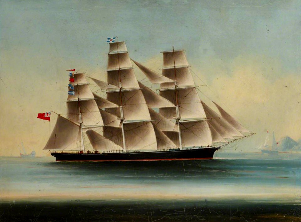 Chinese School - The 'Fontenaye' in the China Seas - BHC2206 - Royal Museums Greenwich