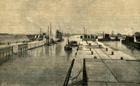 Chiusa del mare del Nord presso Brunsbüttelhafen