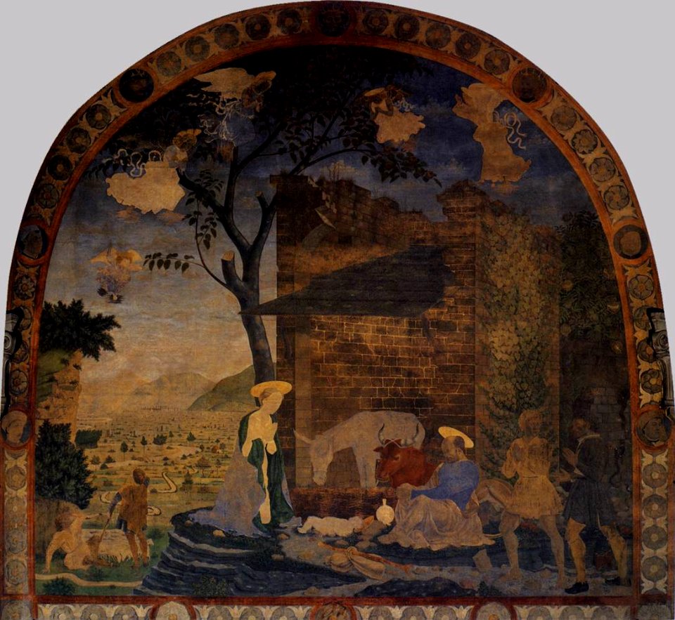 Chiostro dei voti, alesso baldovinetti, natività