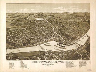 Chippewa-Falls, Wis., county-seat of Chippewa-County 1886. LOC 75696705