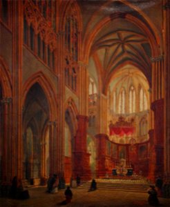 Choeur de la cathédrale de Bayonne en 1839
