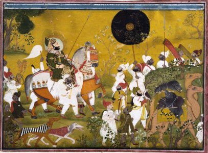 Chokha - Maharana Bhim Singh of Mewar Returns from a Boar Hunt - 1995.89 - Arthur M. Sackler Museum