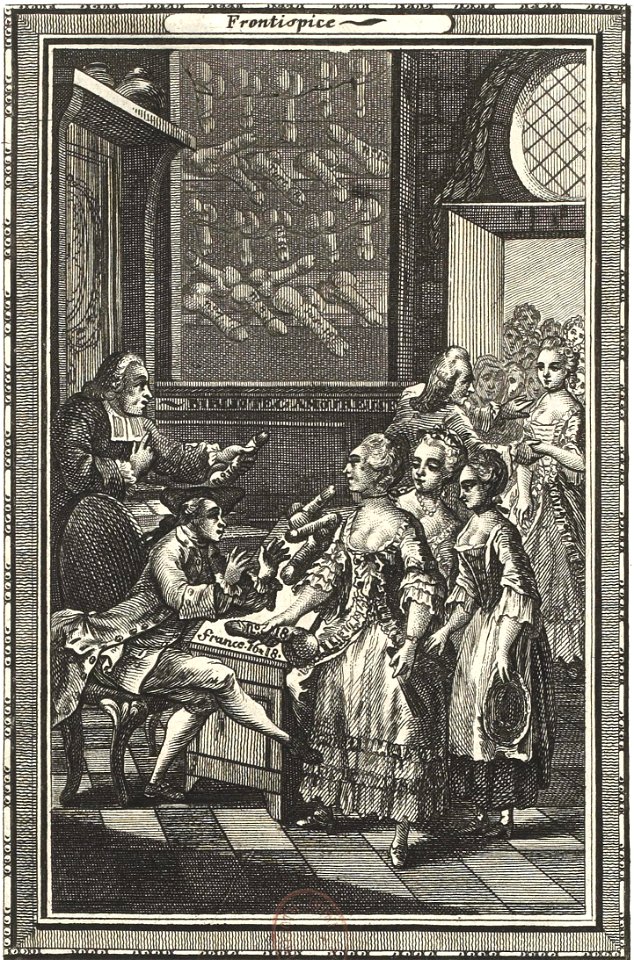 Chorier - L’Académie des dames, 1770, Frontispice