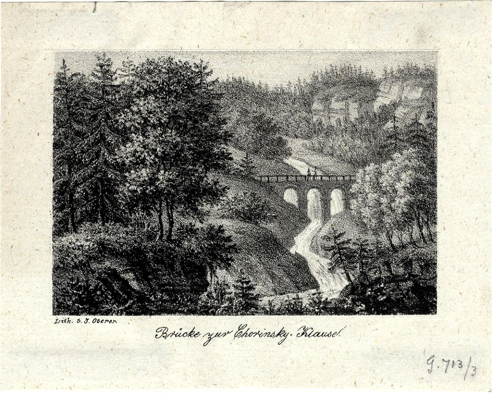 Chorinsky-Klause Brücke c1830 ubs G 0713 I