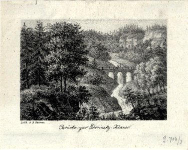Chorinsky-Klause Brücke c1830 ubs G 0713 I