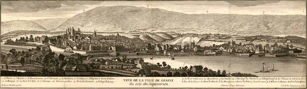Chopy - Gardelle - Seiller - Vue de Genève