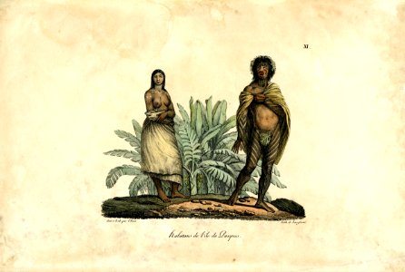 Habitans de L'ile de Pasques by Louis Choris (British Museum, Oc2006,Prt.62)