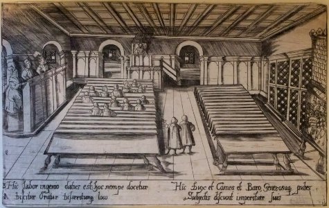 Chr Neyffer L Ditzinger Collegium Illustre Radierung 1606 Inv.1083