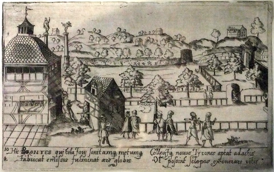 Chr Neyffer L Ditzinger Collegium Illustre Radierung 1606 Inv.1093