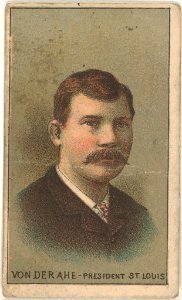Chris Von Der Ahe, St. Louis Browns, baseball card portrait LCCN2007680717