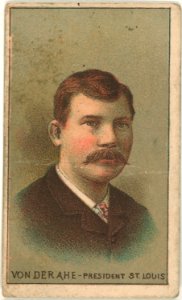 Chris Von Der Ahe, St. Louis Browns, baseball card portrait LCCN2007680717