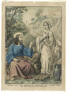 Christ and the woman of Samaria at Jacob's Well- Jesus Christ S'Entretient avec la Samaritaine. John IV - 1-42 LCCN90715946
