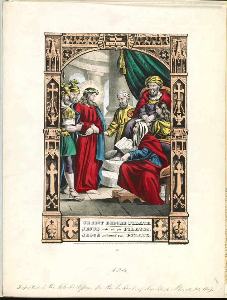 Christ before Pilate - Jesus Condenado por Pilatos - Jesus Condamné par Pilate LCCN90715949