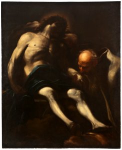 Christ buried by Joseph of Arimathea (Giacinto Brandi) - Nationalmuseum - 19087