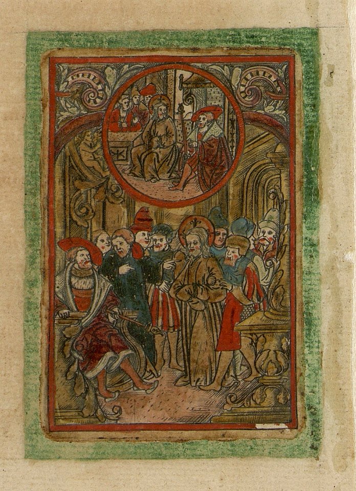 Christ Before Pilate ca.1519 print by Master S., S.V 89068, Prints Department, Royal Library of Belgium