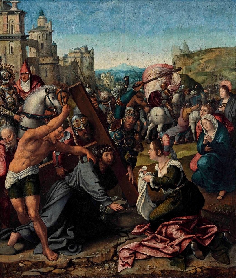 Christ Carrying the Cross from the workshop of Bernard van Orley New York, Christie's 20140604