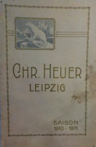Chr. Heuer, Saison 1910-1911, Katalog