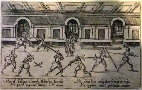 Chr Neyffer L Ditzinger Collegium Illustre Radierung 1606 Inv.1086