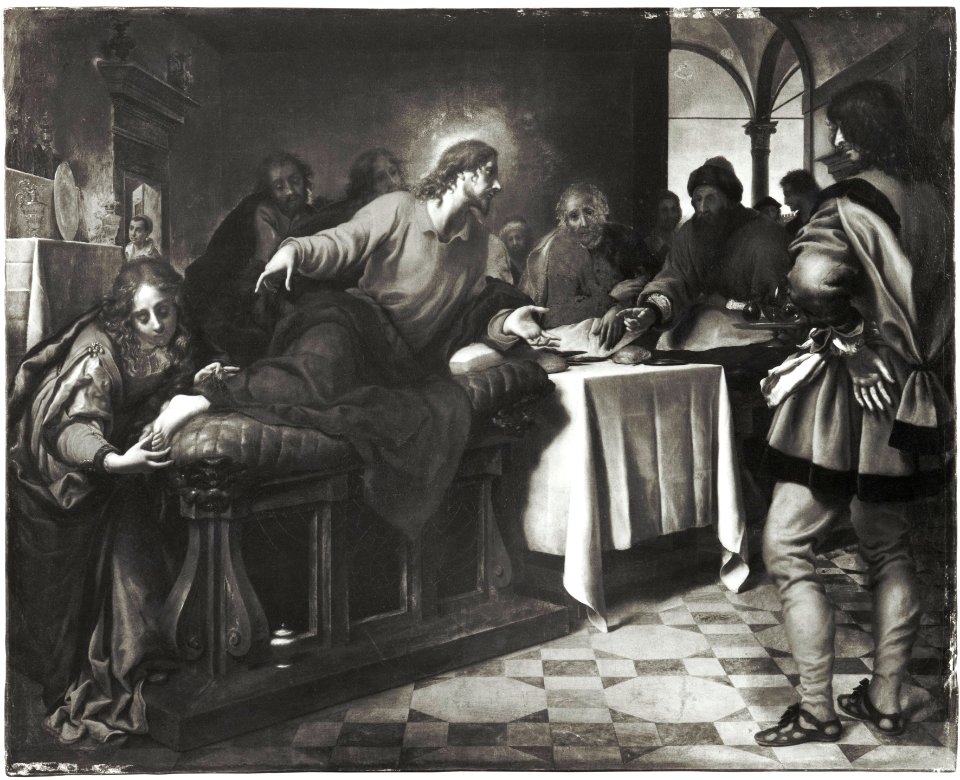 Christ and Mary Magdalen in the House of Simon - Nationalmuseum - 19075