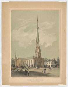 Christ Church, Germantown, Phila. - J. Queen del. ; Sl. Sloan Archt. ; P.S. Duval & Son's lith., Phila. LCCN2010651265