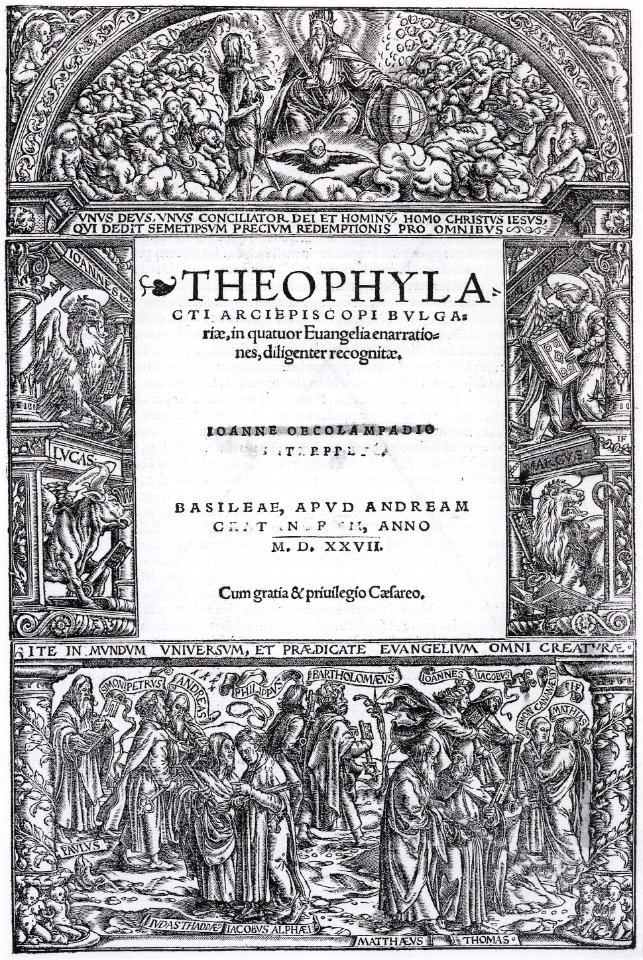 Christ as Intercessor, title border by Hans Holbein the Younger