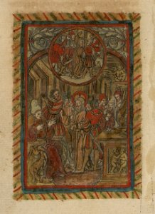 Christ Before Annas ca.1519 print by Master S., S.V 89066, Prints Department, Royal Library of Belgium