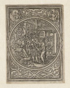Christ Before Pilate ca.1519 print by Master S., S.II 4870, Prints Department, Royal Library of Belgium