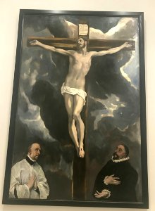 Christ en Croix avec deux donateurs