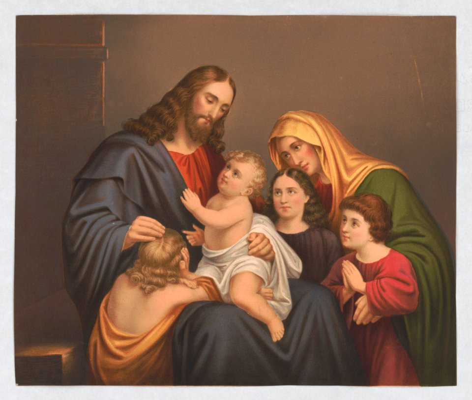 Christ blessing little children LCCN2017660437