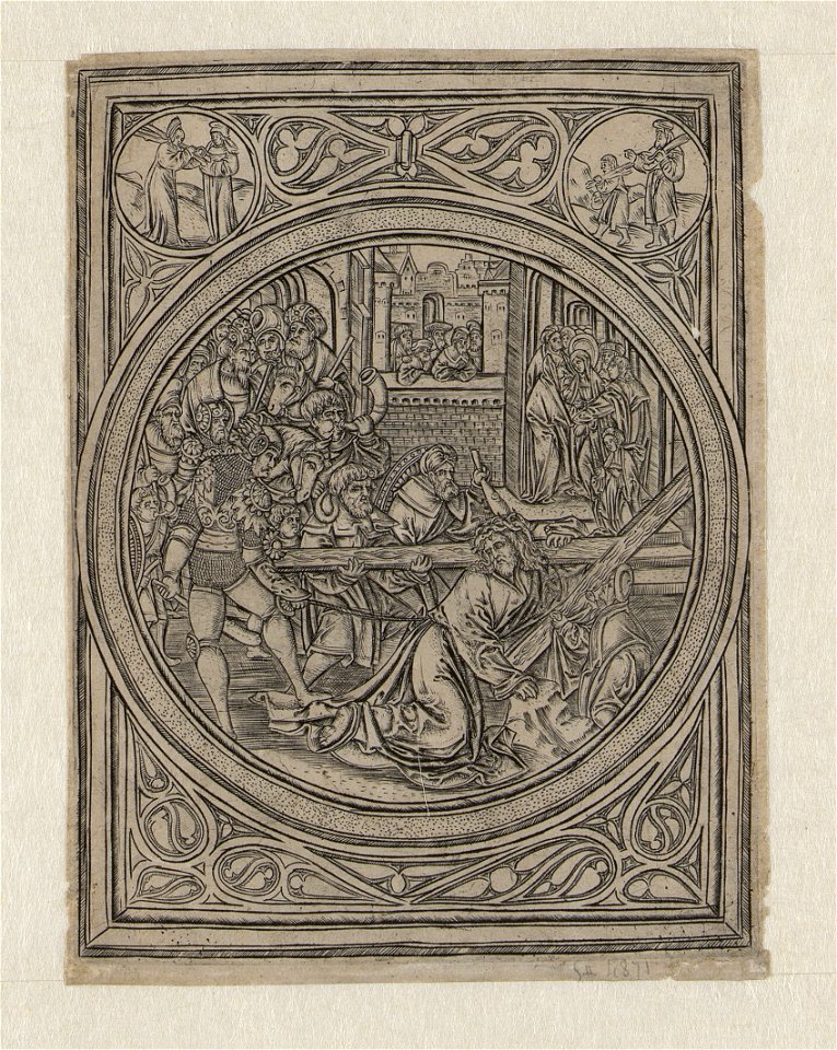 Christ Carrying the Cross ca.1519 print by Master S., S.II 4871, Prints Department, Royal Library of Belgium