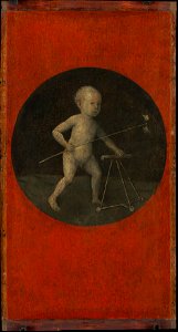 Christ Child with a Walking Frame (painted on the reverse of 'Christ Carrying the Cross'), ca. 1500