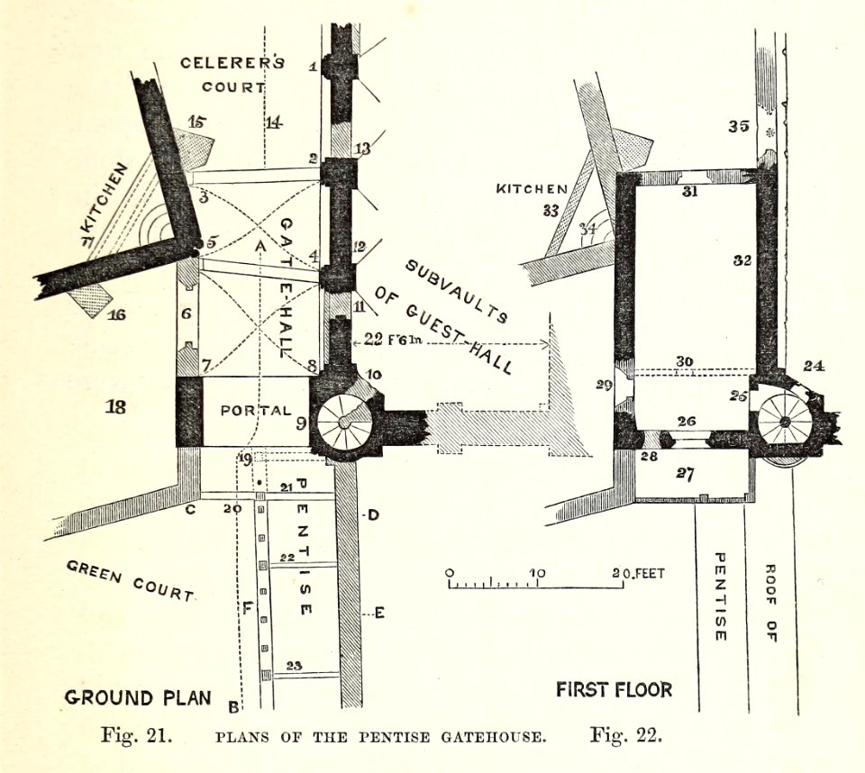 Christ Church Canterbury Willis 1868 Figure 21 & 22 archaeologiacant07kent 0 0223