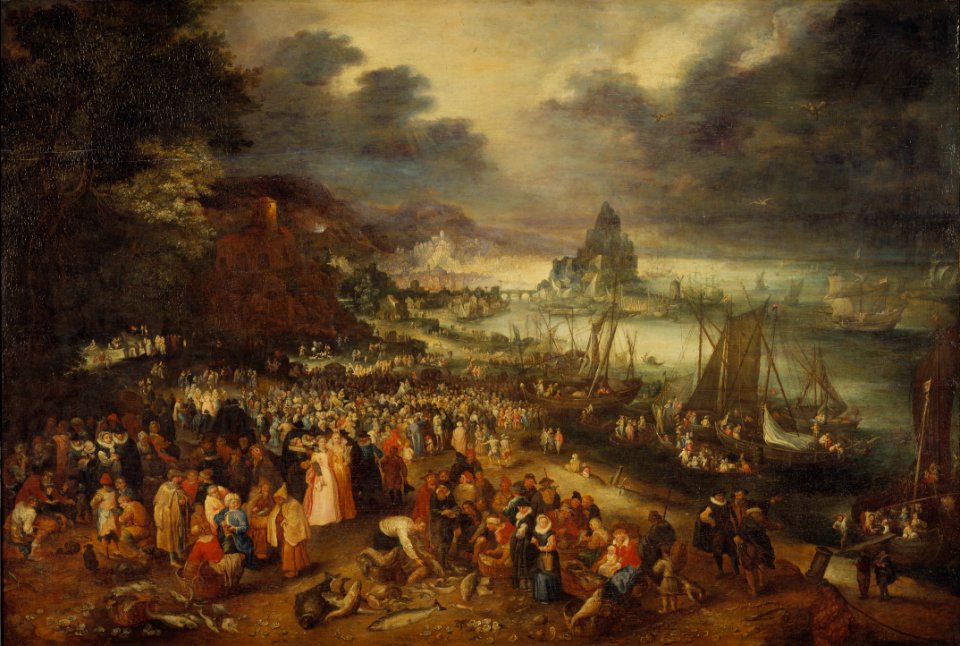 Christ Preaching from the Boat (Jan Bruegel d.ä.) - Nationalmuseum - 19013