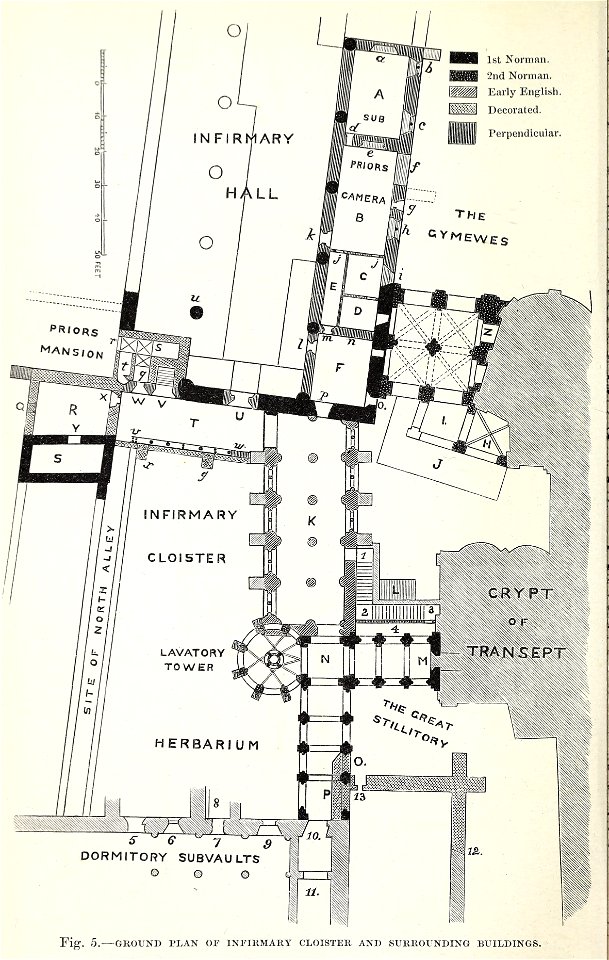 Christ Church Canterbury Willis 1868 Figure 5 archaeologiacant07kent 0 0130