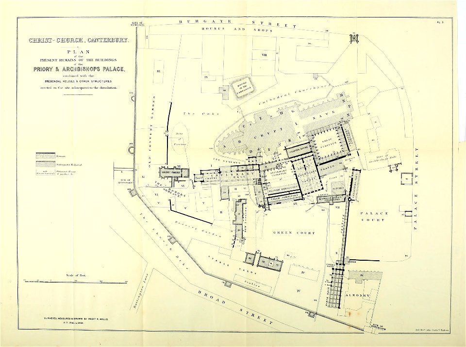 Christ Church Canterbury Willis 1868 Plate 3 Archaeologiacant07kent 0 0311