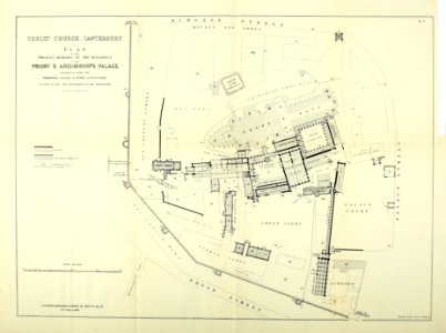 Christ Church Canterbury Willis 1868 Plate 3 Archaeologiacant07kent 0 0311
