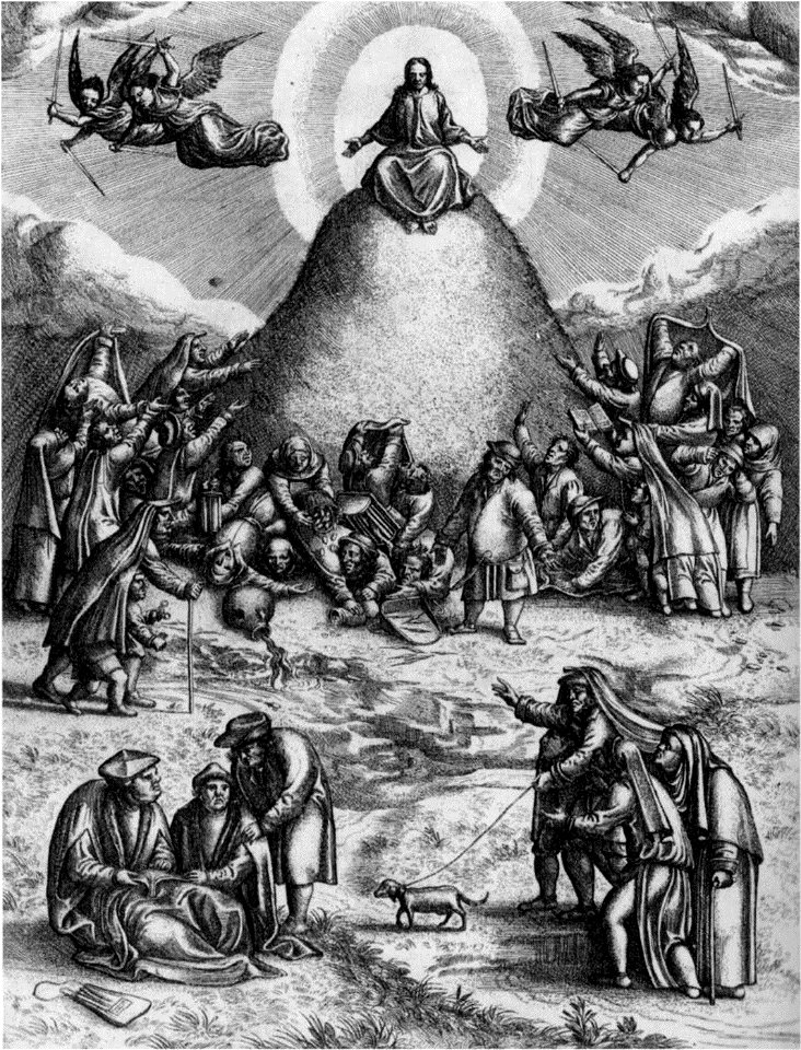 Christ sitting on a haystack 01