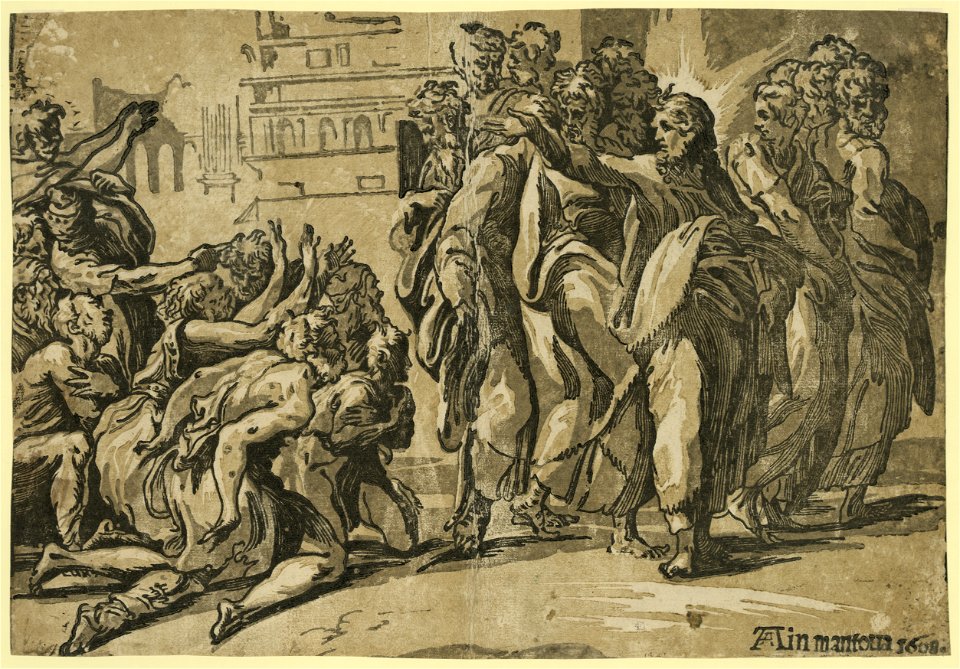 Christ curing the lepers - Ain mantoua, 1608. LCCN2008675422